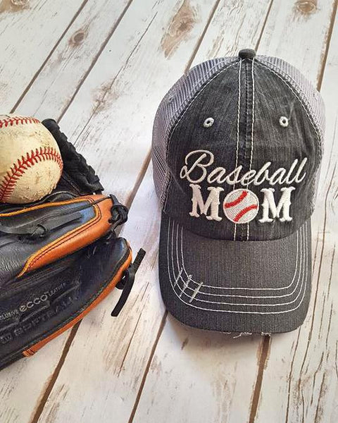 Mom of Boys Baseball Mom Mesh Trucker Cap